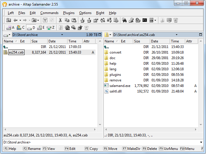 Open, browse, view, extract, unzip Microsoft CAB files and