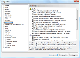 Configuration - Confirmations